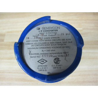Sensycon 2206-67 IP Converter 220667 Enclosure Only - Used
