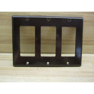 Leviton 80411 3 Device Plastic Wall Plate (Pack of 7)