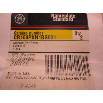 GE General Electric CR104PXN1BG001 Z-Axis, Down, Up (Pack of 2)