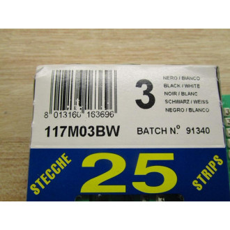 Grafoplast 117M03BW Label 3 (Pack of 25)