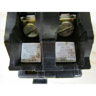 Square D QOB-120240 Circuit Breaker 15A - Used