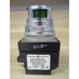 General Electric CR104PXG25 Push Button Green WO Contacts - New No Box