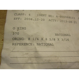 National 370 O-Ring Buna 4000068533 (Pack of 5)