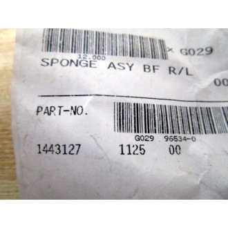 1443127 Sponge Asy BF RL - New No Box