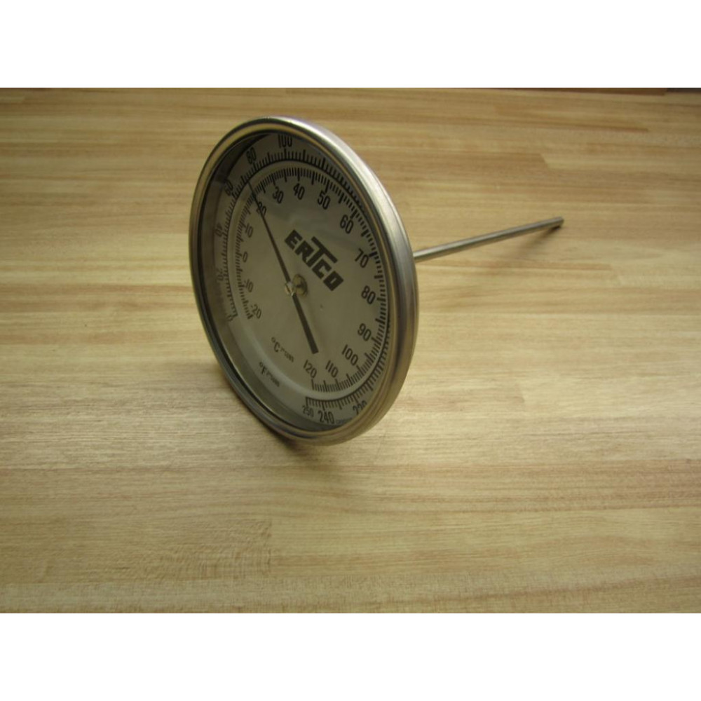Ertco CR5011D Thermometer  0 To 250°F 20 To 120°C - Used
