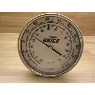 Ertco CR5011D Thermometer  0 To 250°F 20 To 120°C - Used