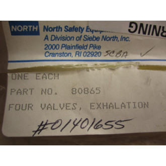 North Safety Equipment 80865 Exhalation Valve Seals (Pack of 4)