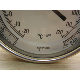 Ertco CR5011D Thermometer  0 To 250°F 20 To 120°C - Used