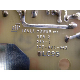 Joule Power ULC95 Power Supply Board WSwitch - Used