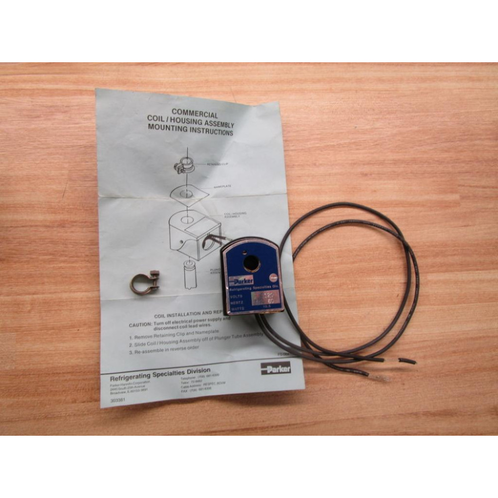 Parker Hannifin 120V 60HZ Coil 10.5 Watts - New No Box