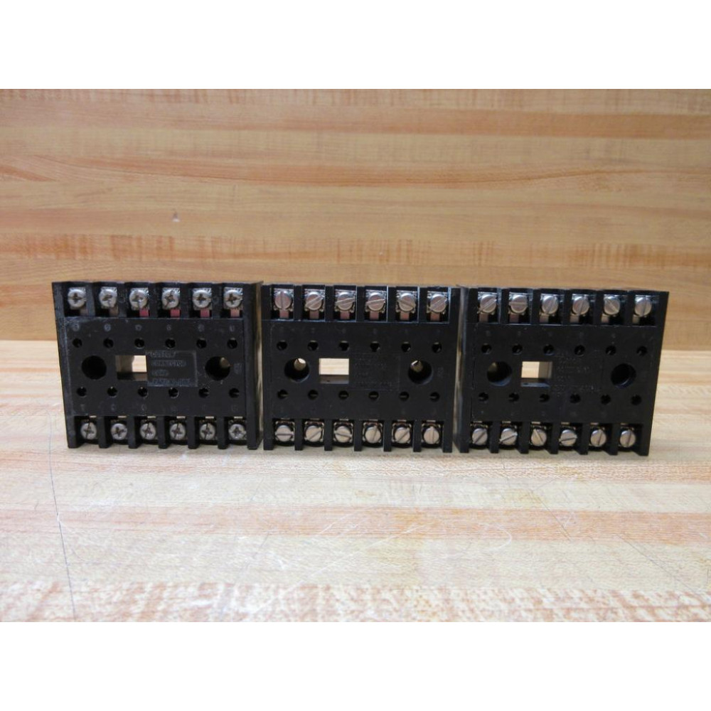 Custom Connector SD-12 Relay Socket SD12 (Pack of 3) - New No Box