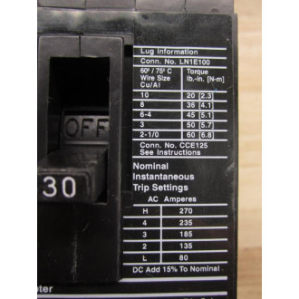 Siemens ED63A030 30A Motor Circuit Interrupter ED63A030L - Used