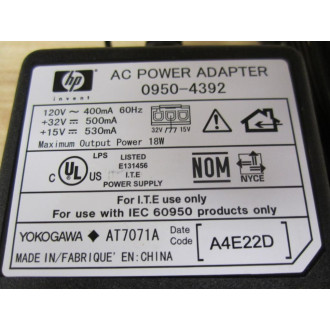 HP 0950-4392 AC Power Adapter 09504392 - New No Box