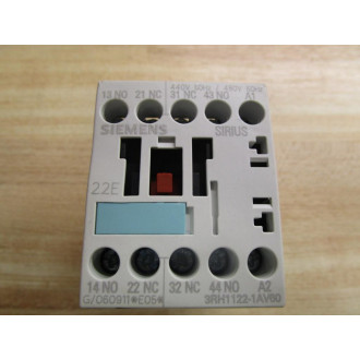 Siemens 3RH1122-1AV60 Control Relay - New No Box