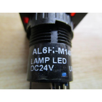 IDEC AL6H-M14P-R Pushbutton 16MM Red (Pack of 7) - Used