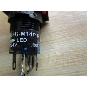 IDEC AL6H-M14P-R Pushbutton 16MM Red (Pack of 7) - Used