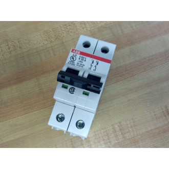 ABB S202UK20A 2P 20A Circuit Breaker S202U-K20 WO 1 DIN Rail - New No Box