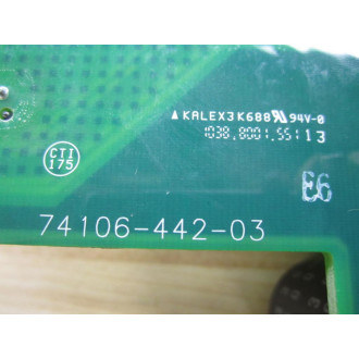 Kalex 74106-442-03 KALEX3K688 Board 7410644203 - Used