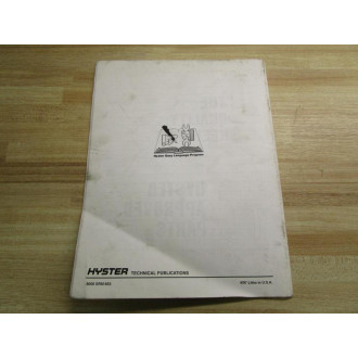 Hyster 89781 Diagrams For W20-40XTA, W20-40XTC, W20-30XTR - Used