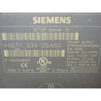 Siemens 6EP1-334-2BA00 Power Supply 6EP13342BA00 - Used