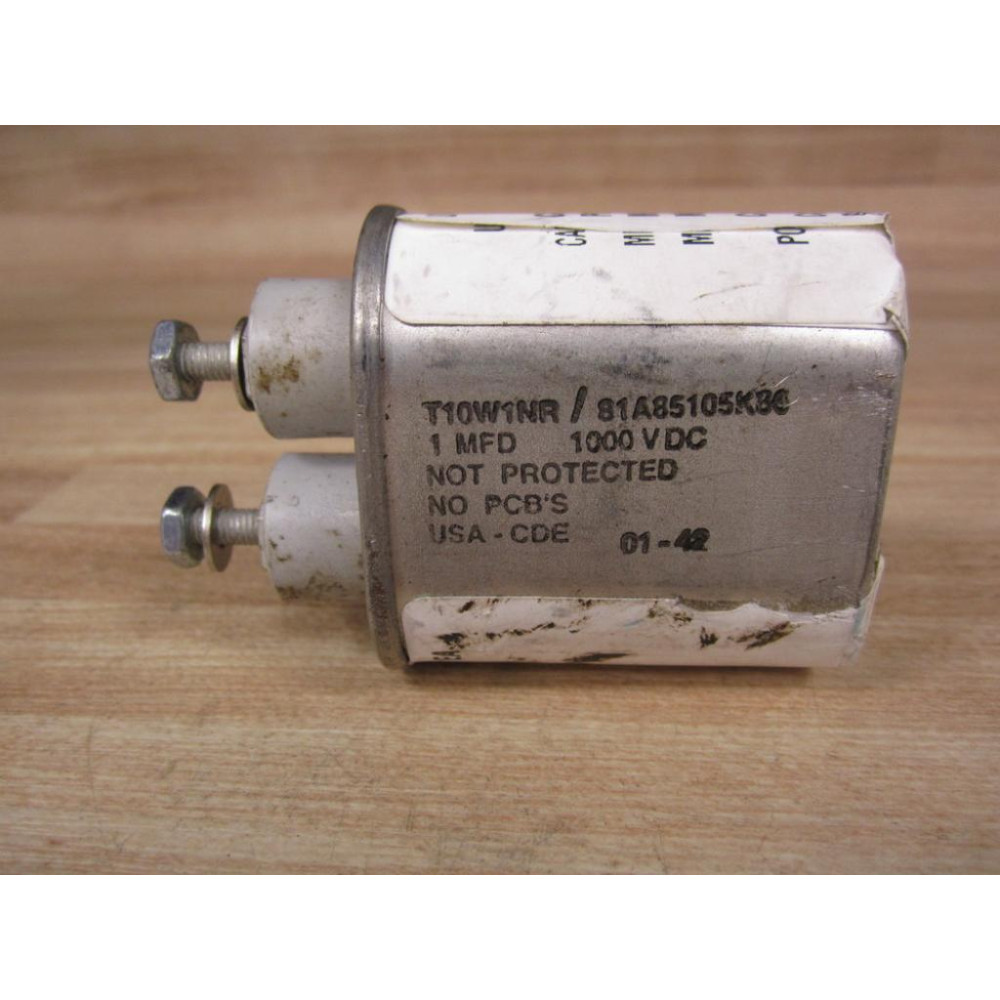 Cornell-Dubilier T10W1NR Capacitor 81A85105K86 - New No Box
