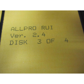 Logical RUI Software Disk Set Version:2.5 4 Disk SetVer.2.4 - Used