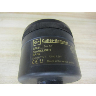 Cutler Hammer E26BL Eaton Stack Light Base W15"Stem - Used