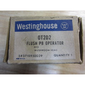 Westinghouse 0T2D2 Flush PB Operator
