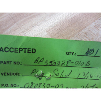 Clyde Bergemann BP350328-010B Plug BP350328010B - New No Box