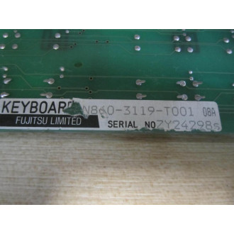 Fujitsu N860-3119-T001 Keyboard A86L-0001-0127 Chipped Connector - Used