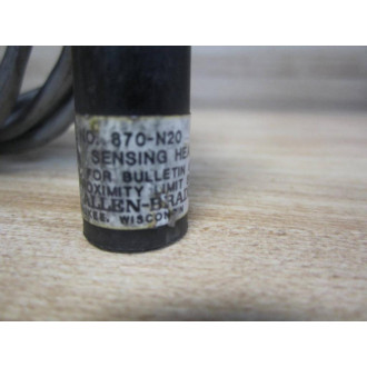 Allen Bradley 870-N20 Sensing Head 870N20 WO Washers - Used