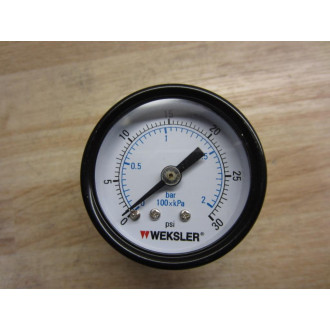 Weksler UA15A8C Pressure Guage 0-30 PSI