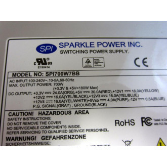 Sparkle Power SPI700W7BB Power Supply SPI700W7BB-B204 - New No Box