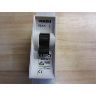 Siemens 5SX21-D1 Circuit Breaker 5SX21D1 - New No Box