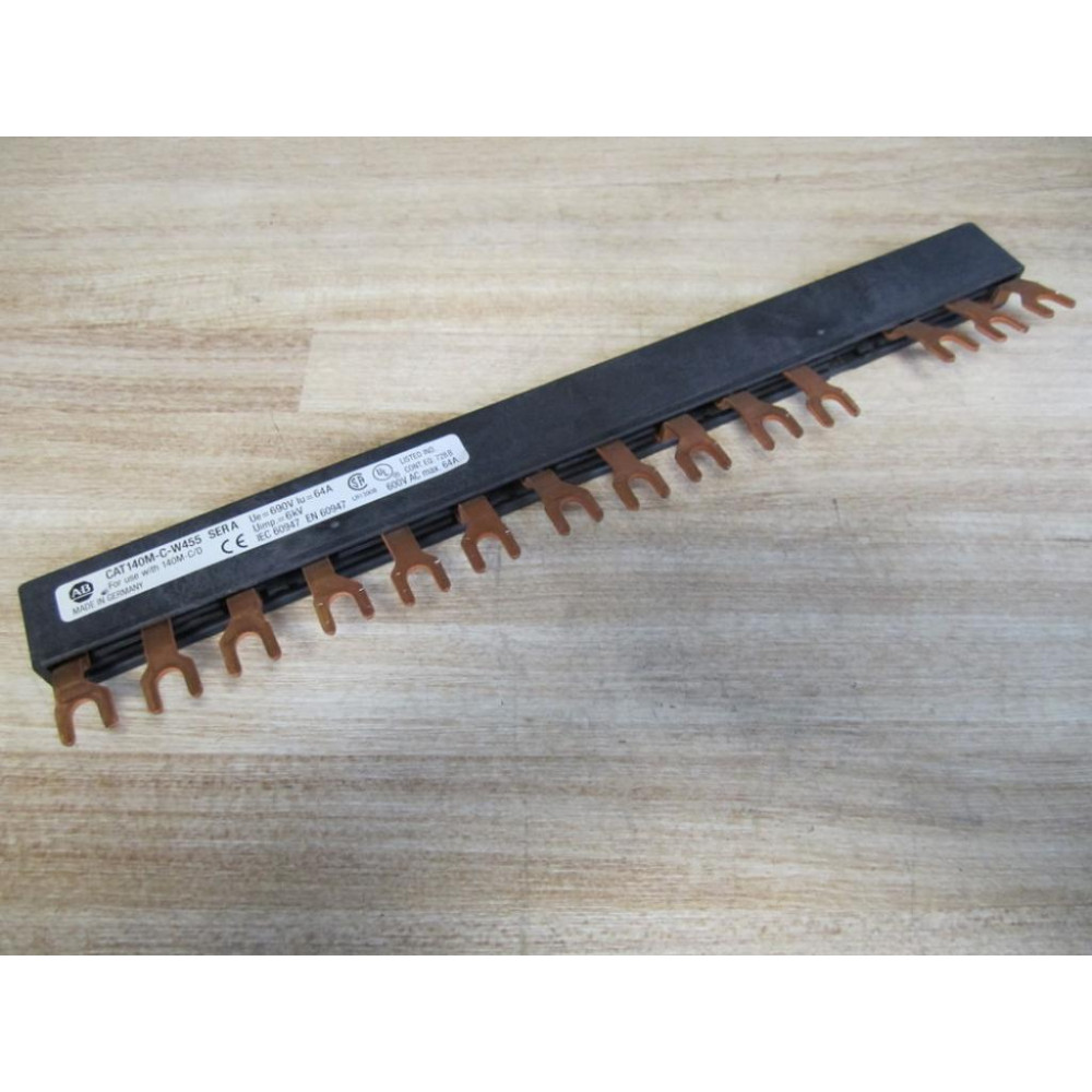 Allen Bradley 140M-C-W455 Bus Bar  CAT140MCW455 - Used