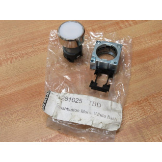 Siemens 3SB3 500-0AA61 White 3SB35000AA61 wBase & Clip - New No Box