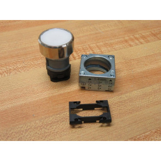 Siemens 3SB3500-0AA61 Furnas White Push Button WHolder