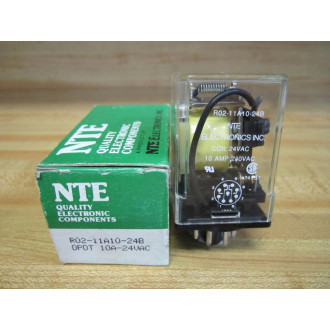 NTE R02-11A10-24B Push-To-Test Relay R0211A1024B