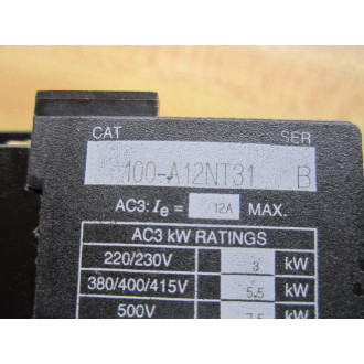 Allen Bradley 100-A12NT31 AC Contactor 100A12NT31 Chipped