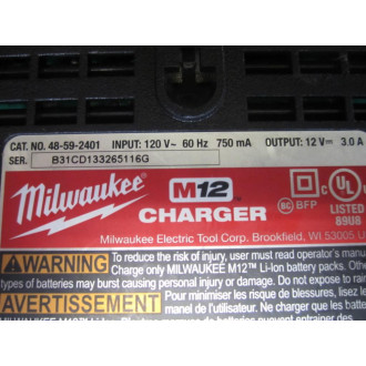 Milwaukee 48-59-2401 Charger 48592401 - Used
