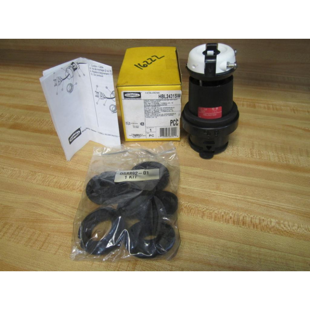 Hubbell HBL2431SW Twist-Lock Watertight Plug