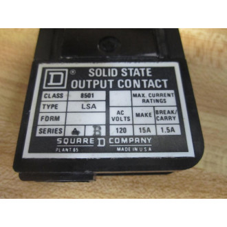 Square D 8501-LSA Output Contact 8501LSA Series B - New No Box