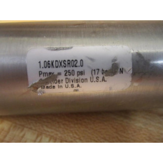 Parker 1-06KDXSR02-0 Double Acting 2" Pneumatic Cylinder 106KDXSR020 - New No Box