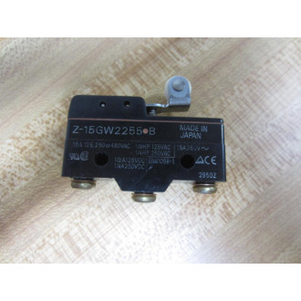 Omron Z-15GW2255-B Roller Switch Z15GW2255B - New No Box