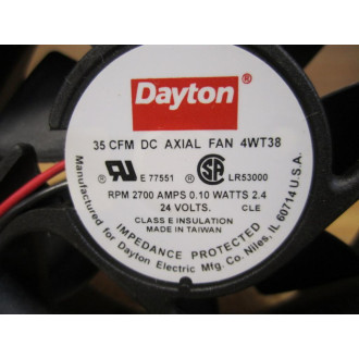 Dayton 4WT38 35 CFM DC Axial Fan