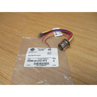 Allen Bradley 888M-M12AE-0F5 M23 Receptacle 888MM12AE0F5