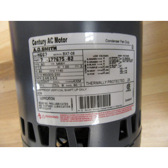 AO Smith 7-177675-02 Fan Motor H667 1HP 1140 RPM