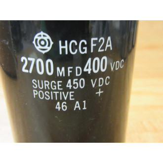 Hitachi HCGF2A Capacitor 2700 MFD-WBracket 400VDC - New No Box