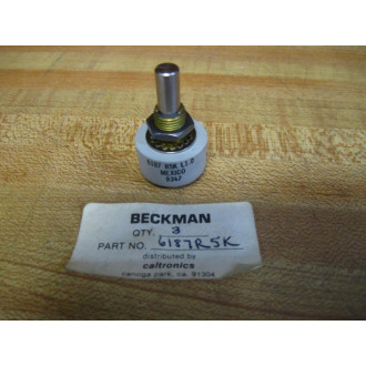 Beckman 6187-R5K-L1.0 Rotary Potentiometer 6187R5KL10 - New No Box