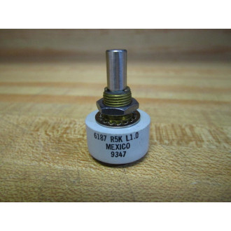 Beckman 6187-R5K-L1.0 Rotary Potentiometer 6187R5KL10 - New No Box